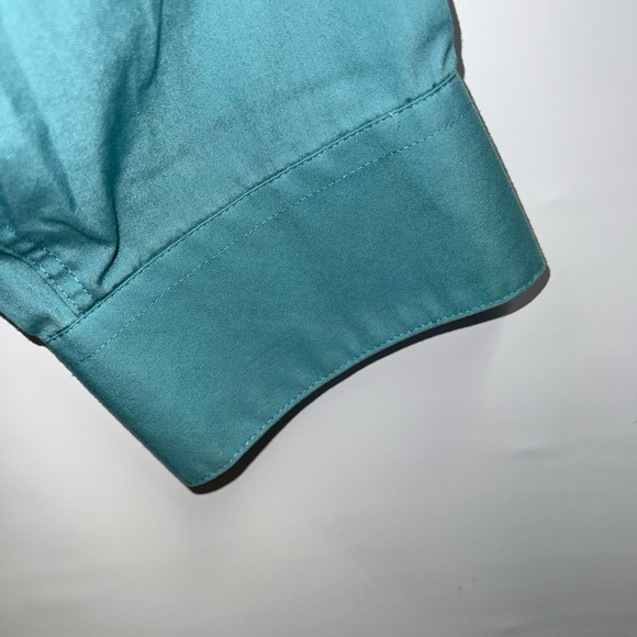 Chereskin Shirt Mens Extra Large Blue Long Sleeve Cotton Blend Single Needle - Picture 9 of 15